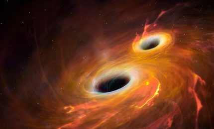Danza fatale di due buchi neri in una lontana galassia