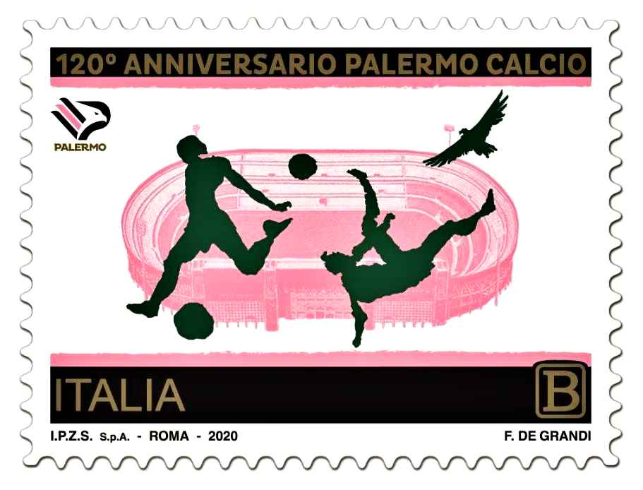 Poste, arriva il francobollo dedicato al Palermo calcio