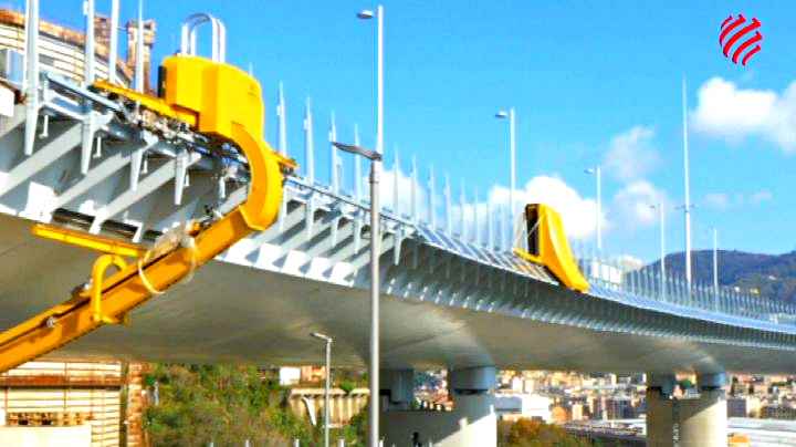 Nuovo Ponte di Genova, robot ipertecnologici al lavoro