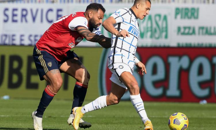 Cagliari-Inter 1-3, i nerazzurri ribaltano il match