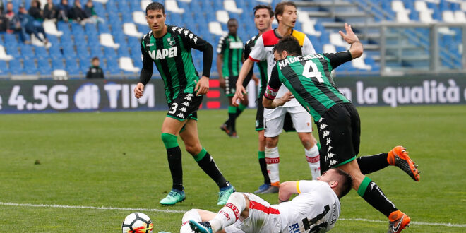 Sassuolo-Benevento 1-0, neroverdi secondi per una notte