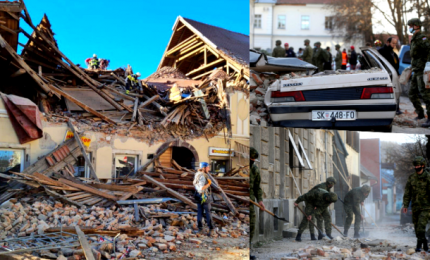 Terremoto Croazia: scossa di magnitudo 6.4 vicino a Zagabria. Edifici crollati