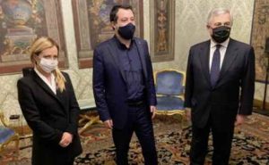 Giorgia Meloni, Matteo Salvini e Antonio Tajani
