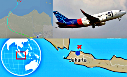 Caduto in mare un aereo partito da Giakarta: a bordo c'erano 62 persone