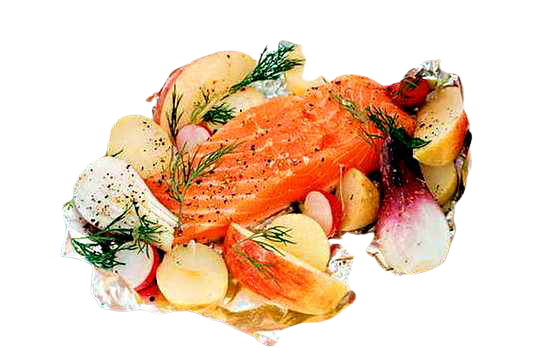 Il salmone al cartoccio, ideale per pranzo o cena