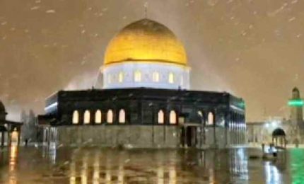 La neve imbianca Gerusalemme: è la prima volta dopo anni