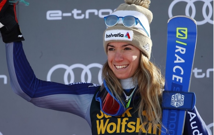Marta Bassino terza nel Super G di Cortina. Assente Goggia