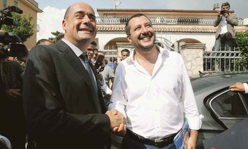 Salvini incontro con Zingaretti: “Ora deporre ascia di guerra”