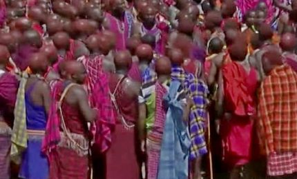 Il rito Olng'esherr dei guerrieri Masai in Kenya