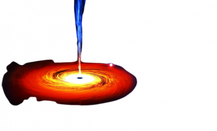 Ecco la prima immagine di campi magnetici ai confini di un buco nero