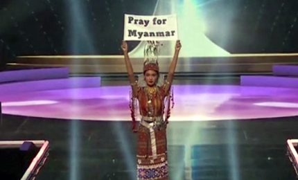 "Pregate per il Myanmar", la denuncia della reginetta di bellezza