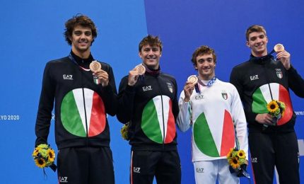 Tokyo2020, nuoto: staffetta 4X100 mista, l'Italia è di bronzo