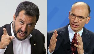 Matteo Salvini e Enrico Letta