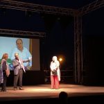 Parco Naxos, Premio Comunicare l'Antico, sx, Gabriella Tigano, Michel Gras e Fulvia Toscano, 040921