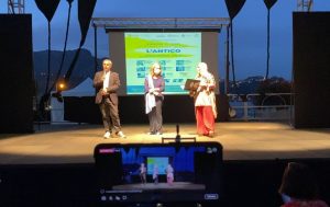 Parco Naxos, Premio Comunicare l'Antico, sx Samonà, Tigano e Toscano, 040921_2