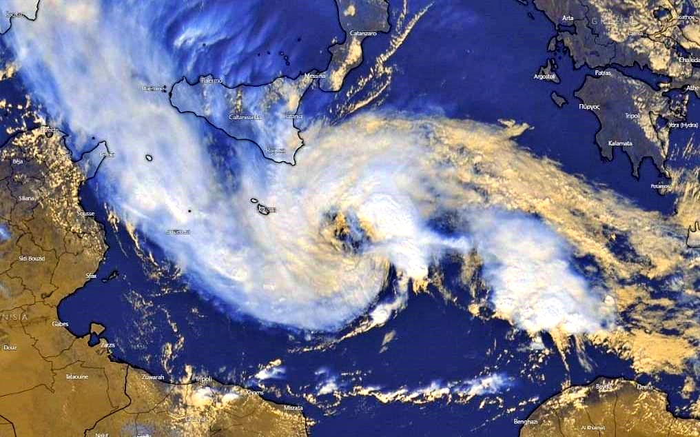 Il ciclone africano “Apollo” verso Catania