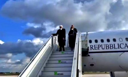 Mattarella atterra a Berlino per incontro con Steinmeier e Merkel