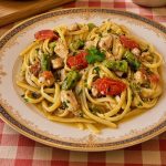 Bavette con pesce spada, un primo in poco tempo