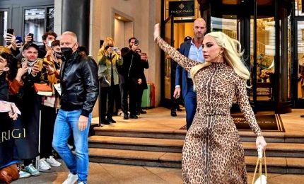 Lady Gaga a Milano per il nuovo film "House of Gucci"