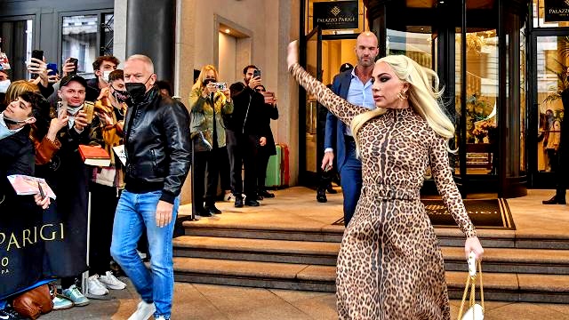 Lady Gaga a Milano per il nuovo film “House of Gucci”
