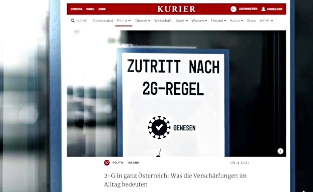 In Austria ora vale la regola del 2G, vaccinato o guarito