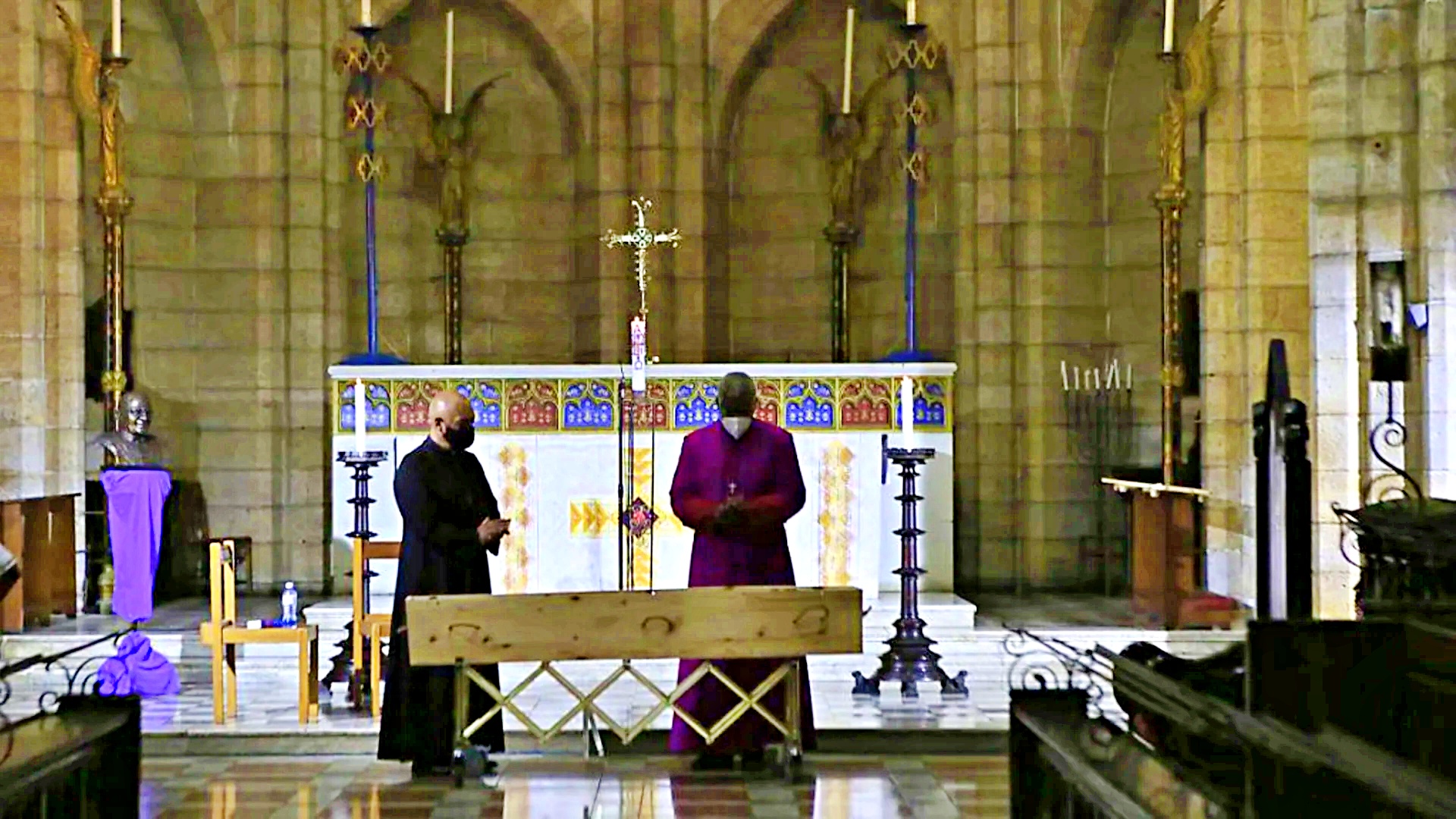 Le spoglie di Tutu alla cattedrale di Città del Capo