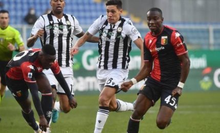 Genoa-Udinese 0-0, parte con un pari l'avventura Blessin