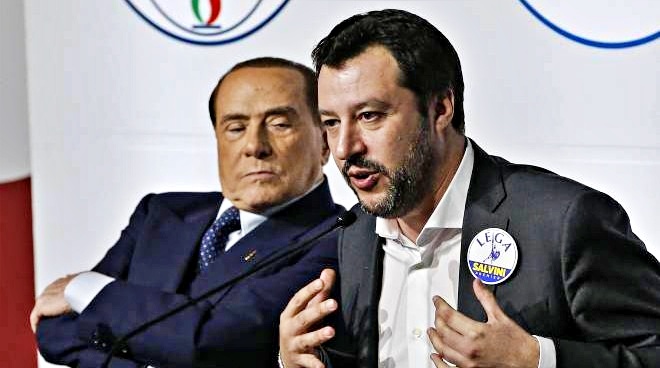 Salvini-Berlusconi: ascolteremo Draghi ma mai più con il Movimento 5stelle