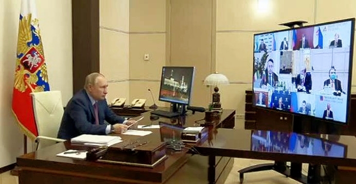 Putin in videoconferenza con 16 dirigenti aziende di italiane