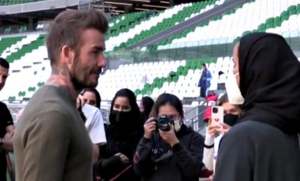 Beckham testimonial in Qatar per il torneo di calcio femminile