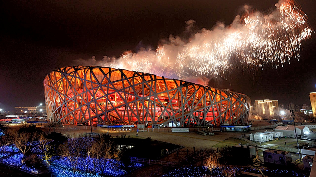 Fuochi d’artificio per la chiusura delle Paralimpiadi a Pechino