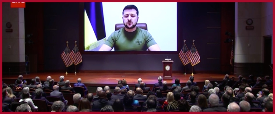 Ucraina, l’ovazione del Congresso  Usa per Zelensky