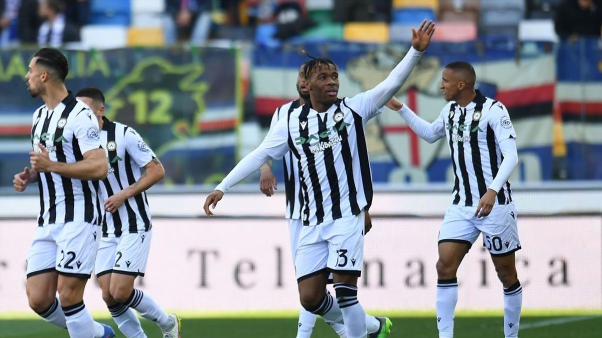 Udinese-Sampdoria 2-1, decidono Deulofeu e Udogie