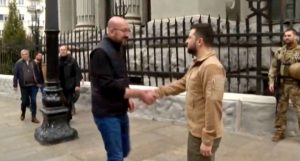 Charles Michel e Volodymyr Zelensky