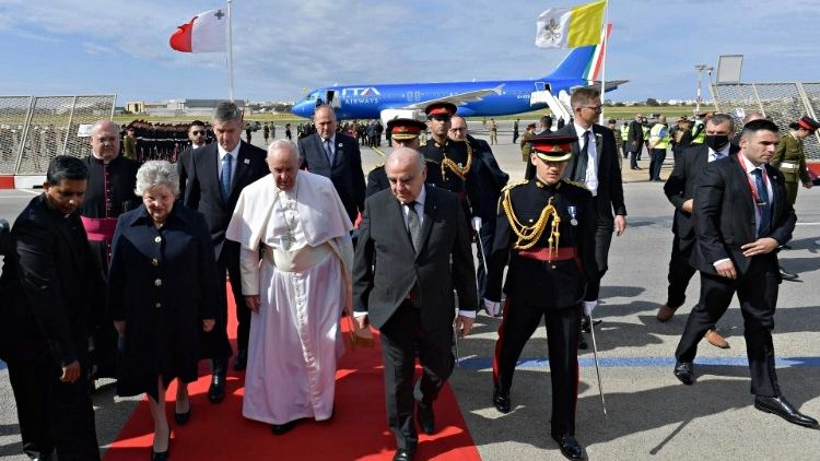 Il Papa e il presidente maltese George Vella www.vaticannews.va