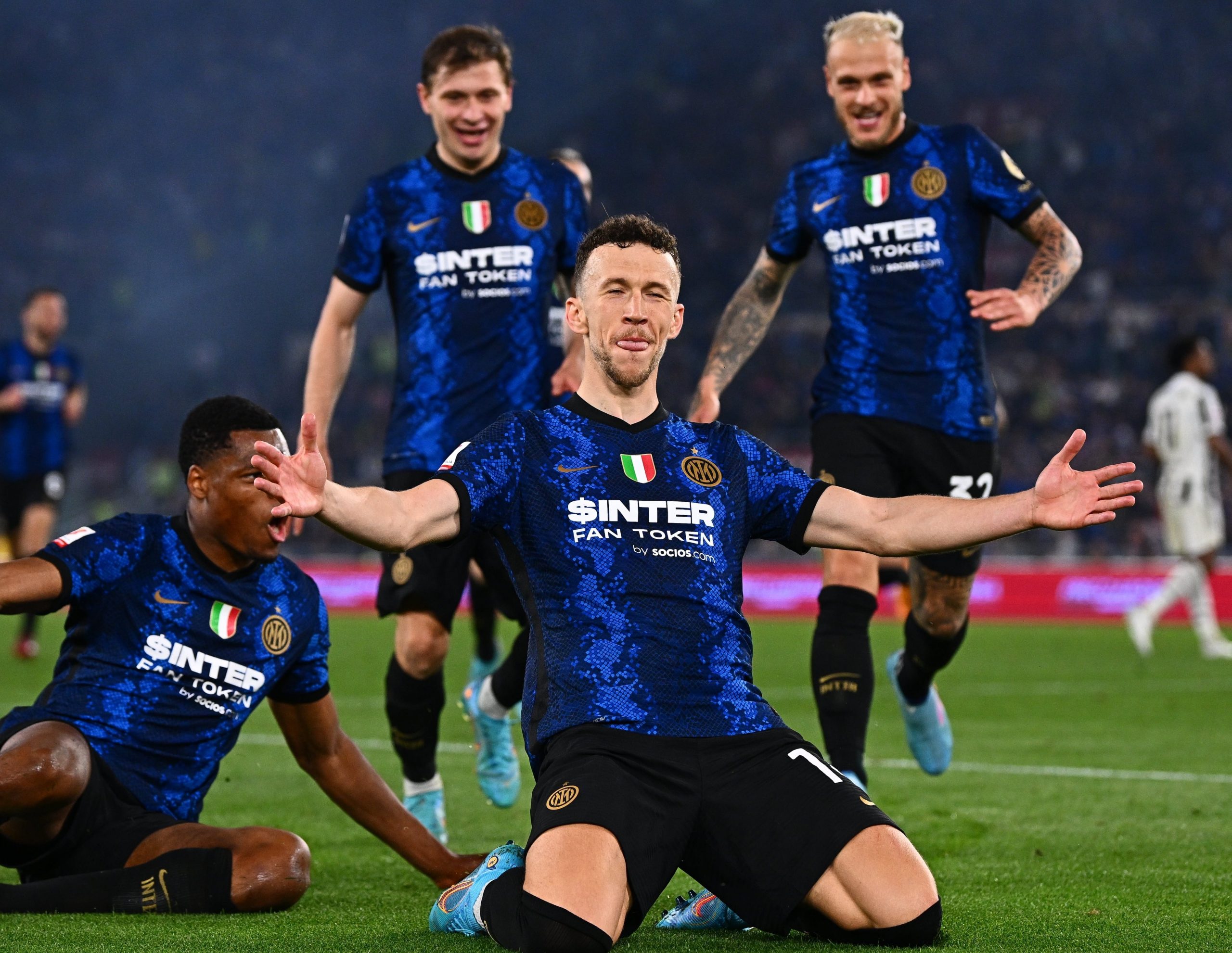 Doppietta di Perisic regala all’Inter la Coppa Italia. Espulso Allegri