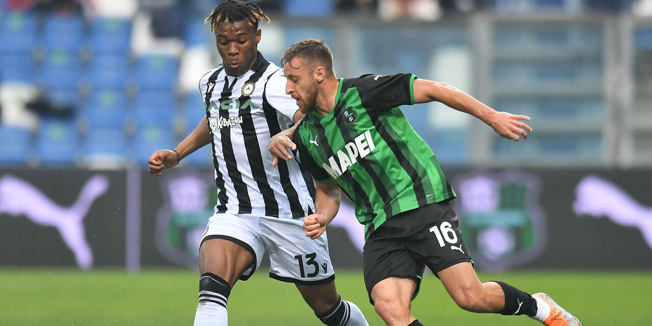 Sassuolo-Udinese 1-1, a Scamacca risponde Nuytinck