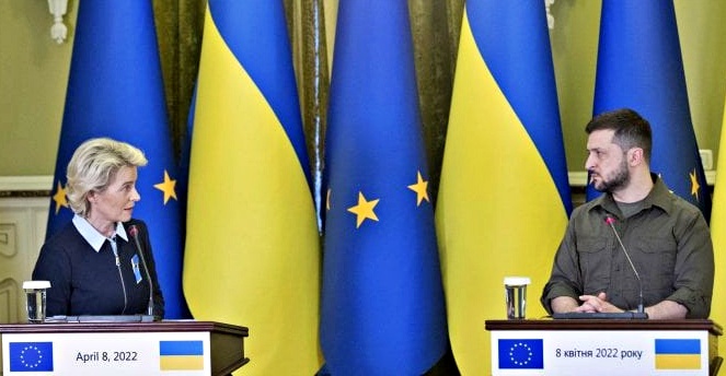 Von Der Leyen a Zelensky: “La prossima settimana parere su adesione Ucraina all’Ue”