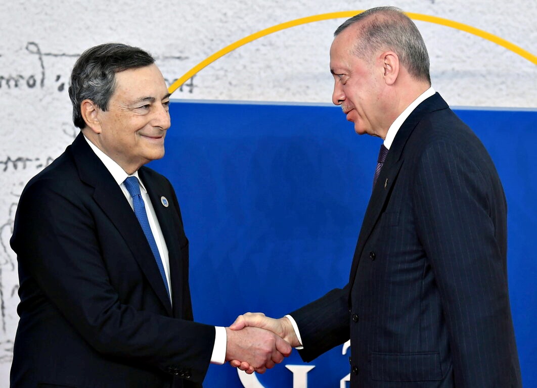 Draghi vola da Erdogan, rilancio dialogo su Ucraina e Libia