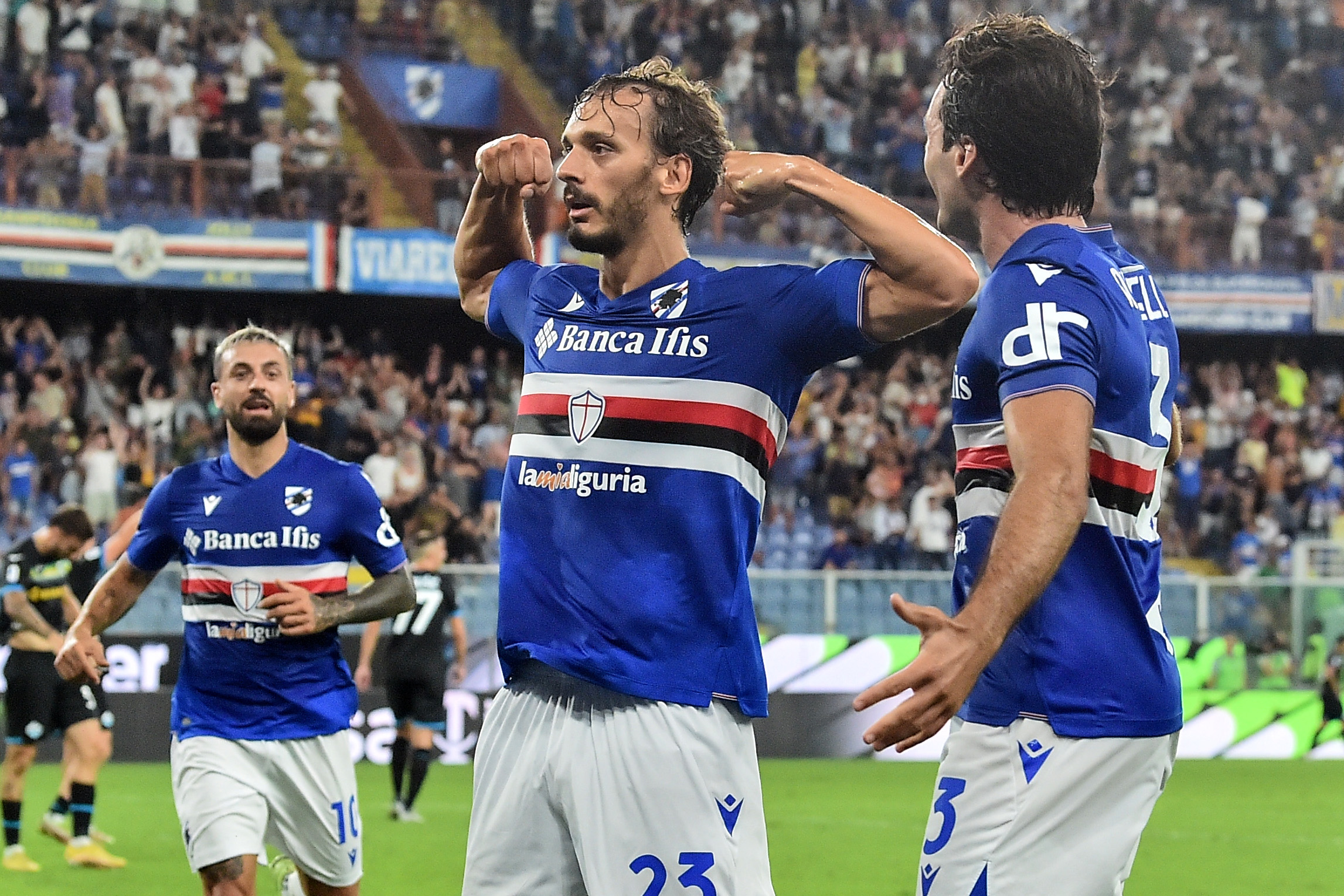 La Samp raggiunge la Lazio, 1-1 con Gabbiadini al 93′