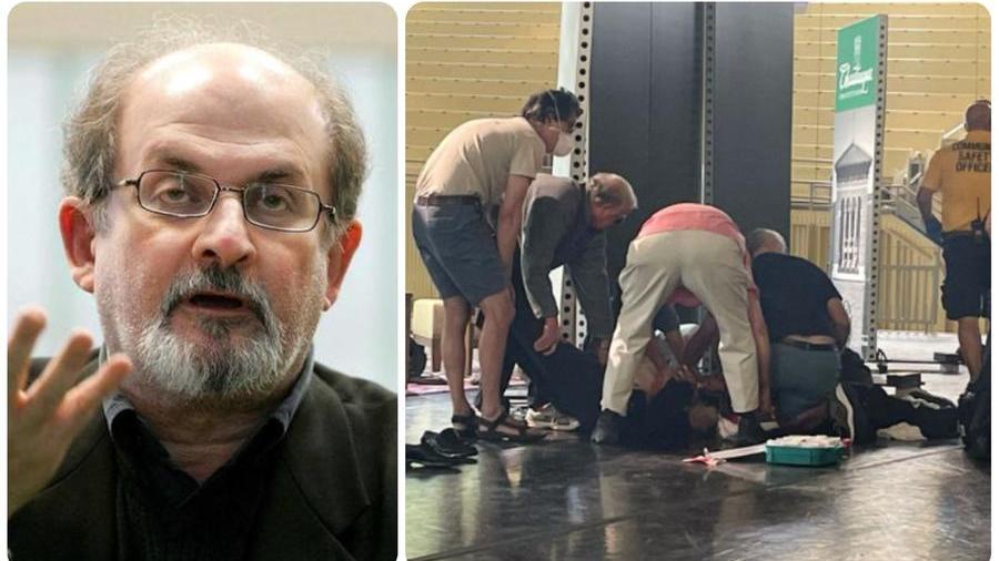 Aggredito sul palco a New York Salman Rushdie, autore ‘Versi satanici’