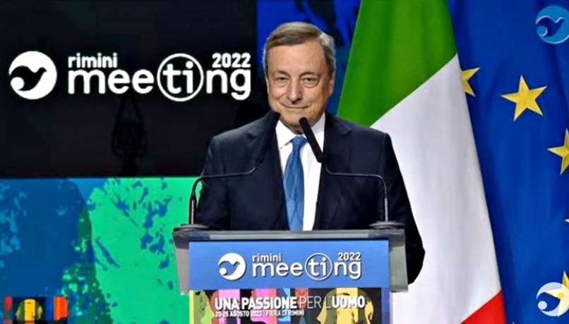 Draghi torna al Meeting di Rimini: serve spirito repubblicano, no al sovranismo