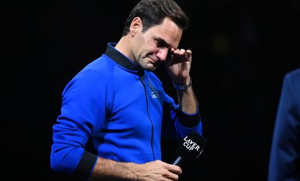 Lacrime e commozione, a Londra l'addio al tennis di Federer