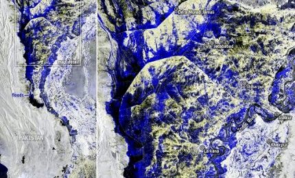 Pakistan, dal satellite Sentinel-1 le immagini delle inondazioni