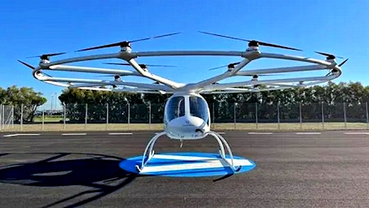 Primo volo di prova per l'aerotaxi elettrico tra Fiumicino e Roma