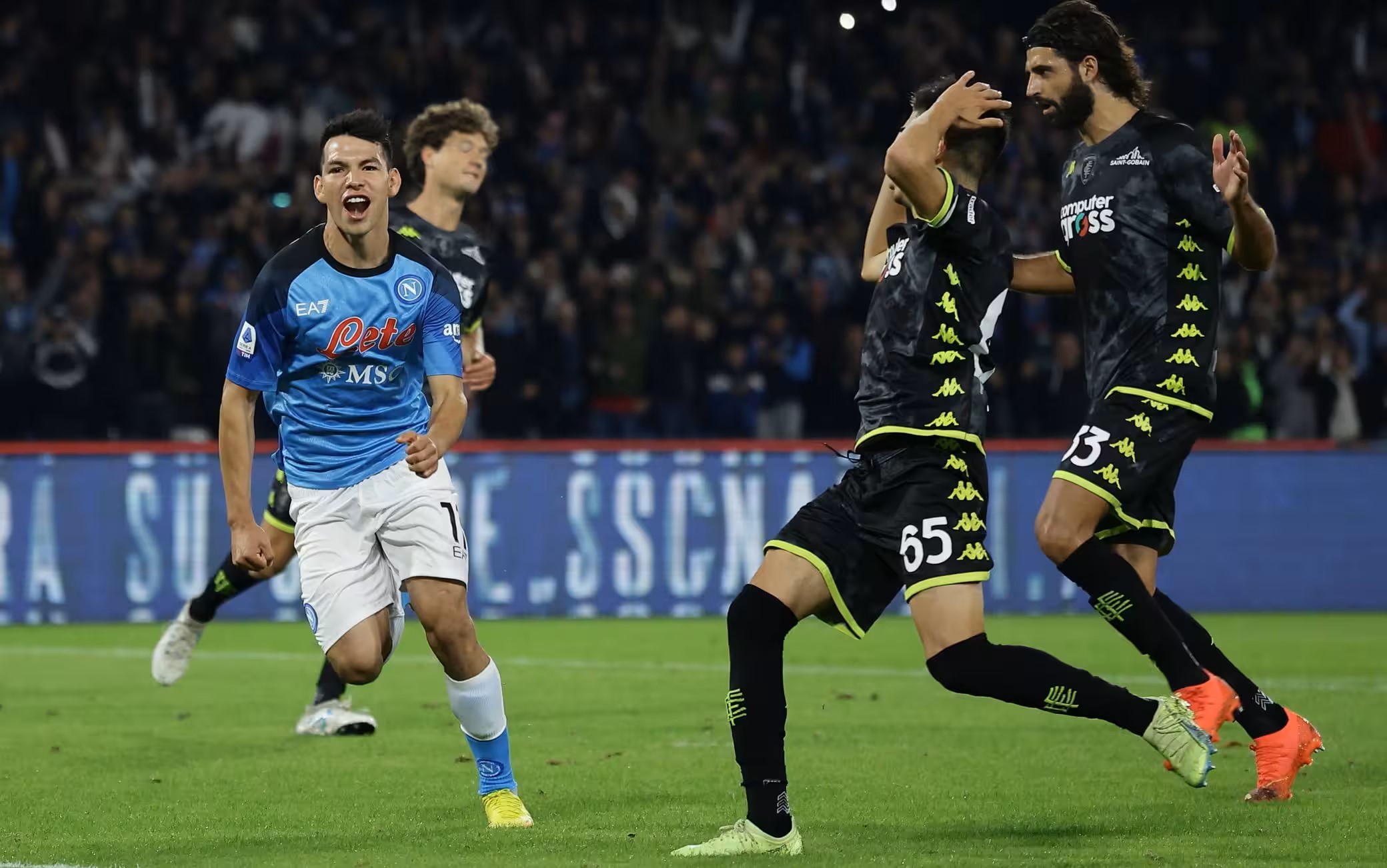 Il Napoli infila la decima, 2-0 all’Empoli. Spezia-Udinese 1-1