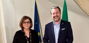 Adina Valean e Matteo Salvini