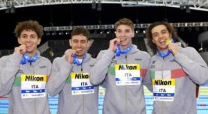 Alessandro Miressi, Paolo Conte Bonin, Leonardo De Plano e Thomas Ceccon