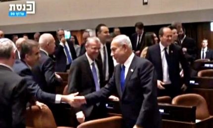 Israele, la Knesset approva la fiducia al governo di destra