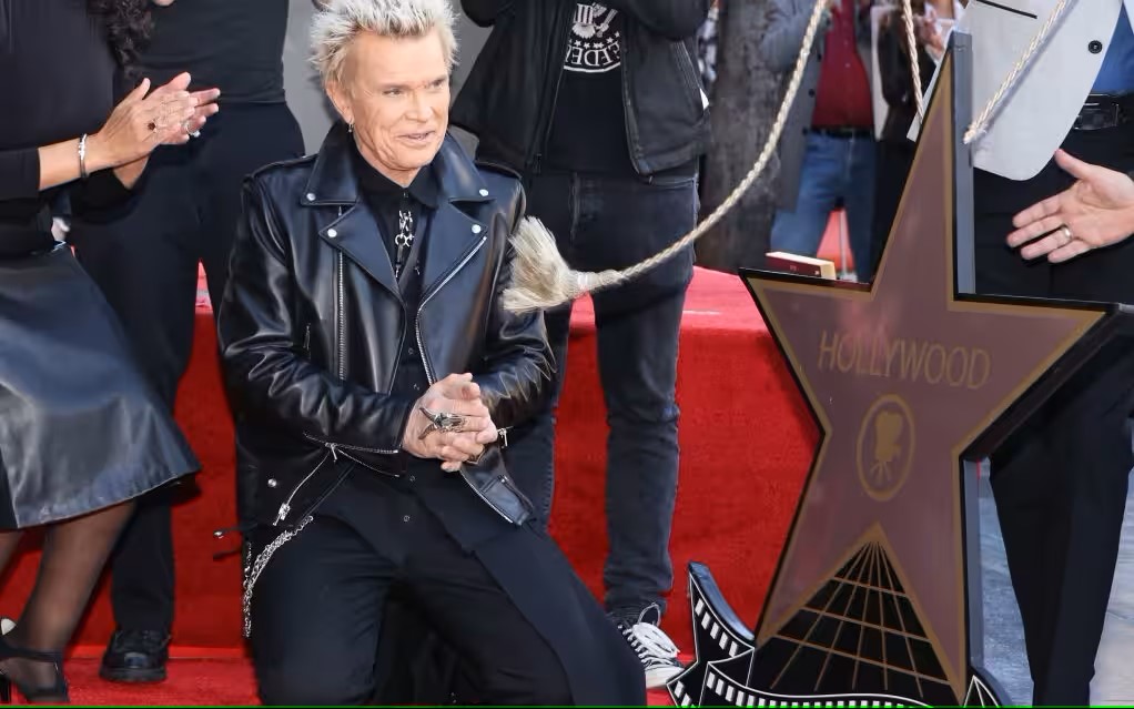 Una stella per Billy Idol sulla Hollywood Walk of Fame